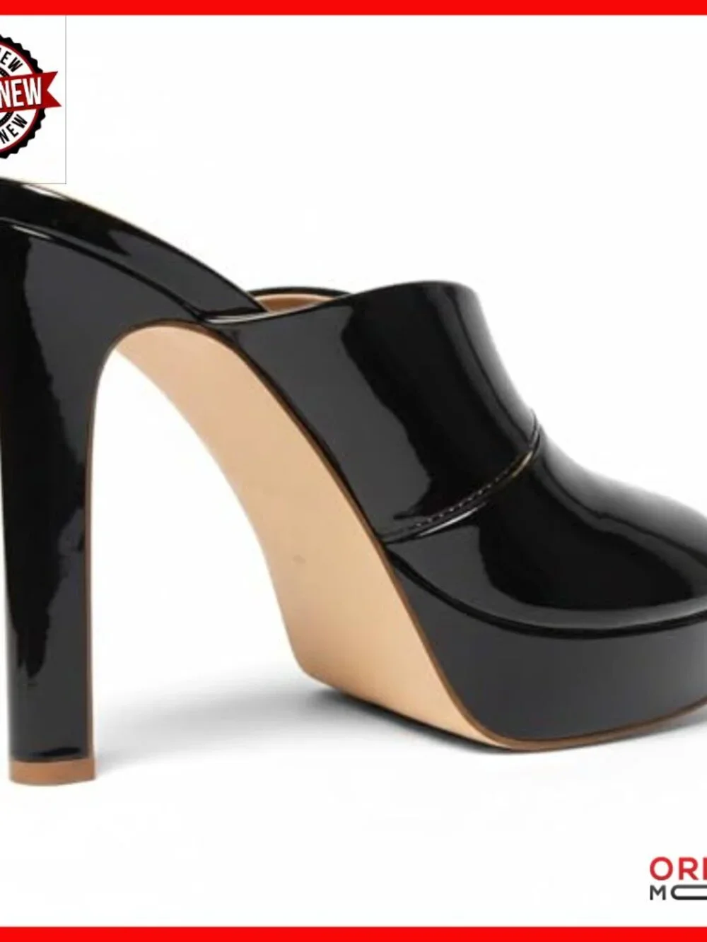 Platform Heels Open Toe Chunky High Heels Sandals 4.5 Inch